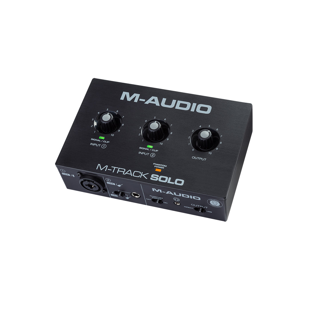 M-Audio M-Track Solo 2-Channel USB Audio Interface with Solo Combo Input/Output | MTRACKSOLO II