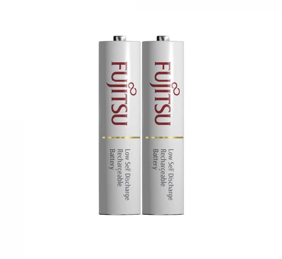 Fujitsu 1.2V 750mAh Ready-to-use NiMH Low Self-Discharge Rechargeable | HR4UTC AAA Battery Pack of 2