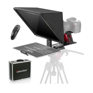 Desview / Bestview TP150 15" Universal Teleprompter with Horizontal / Vertical Shooting, Bluetooth Remote and Mobile App Support for DSLR Camera Smartphone and Smart Tablet
