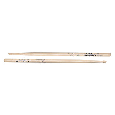 Zildjian Z5B Hickory Wood Oval Tip Teardrop Drumsticks for Drums and Cymbals