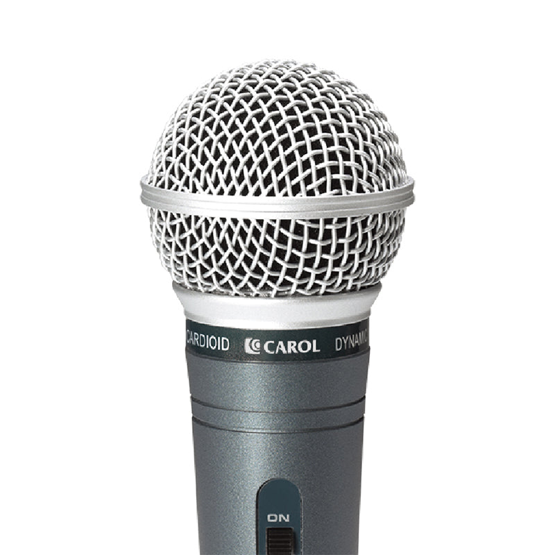 CAROL GO-26 Dynamic Supercardioid Vocal Microphone with 4.5M XLR Cable with Noise Reduction for Stage Performance, Home Entertainment and Presentations