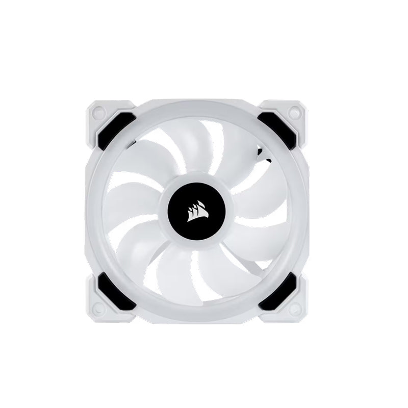 CORSAIR LL120 iCUE RGB 120mm Desktop System Unit PWM Cooling Fan with 1500 RPM Fan Speed, Hydraulic Motor and Lighting Loop for Desktop Computer (White) | CO-9050091-WW