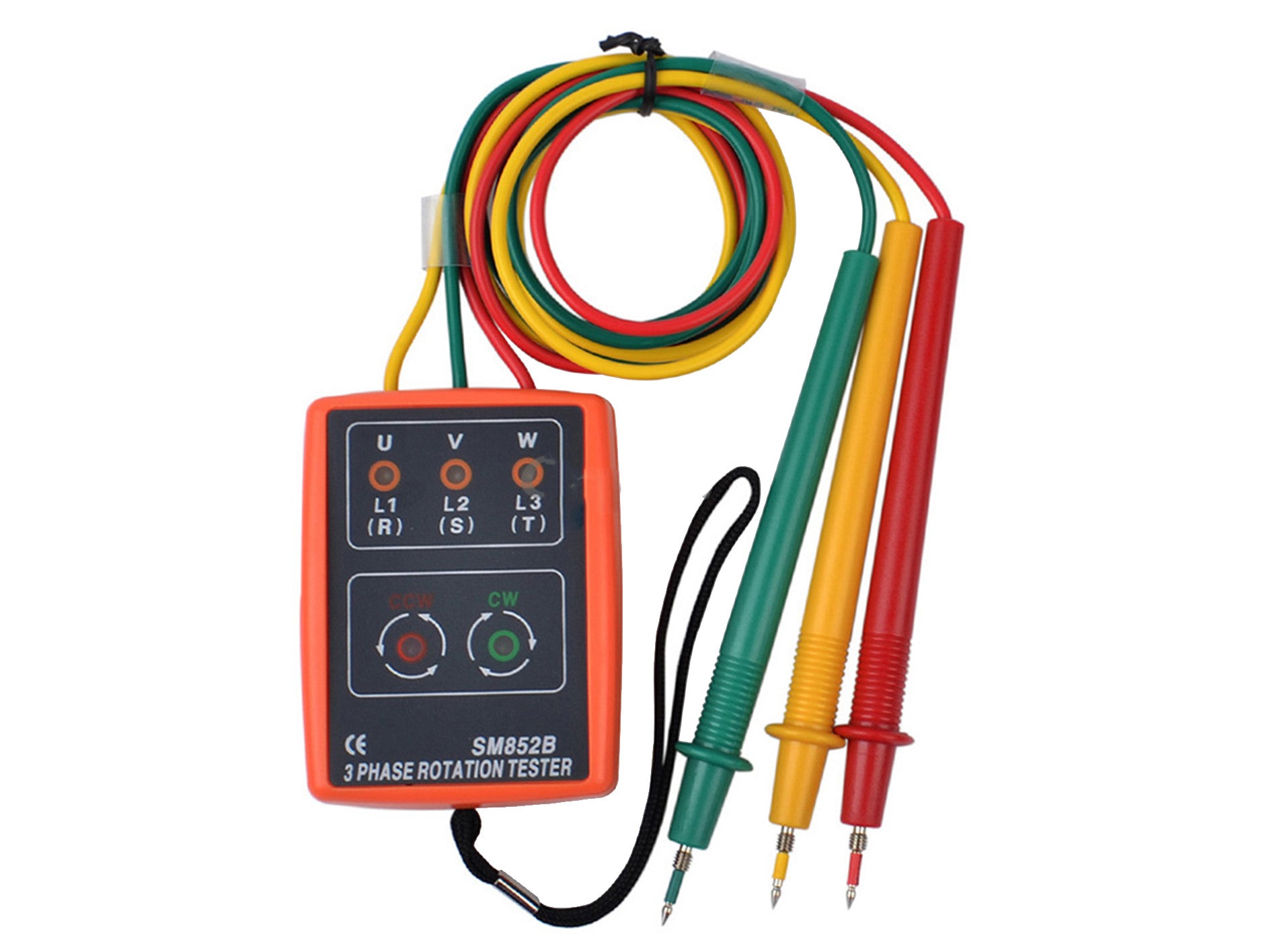 SM852B 60V ~ 600V AC testeur de Rotation à 3 phases détecteur d'indicateur  de Phase numérique LED Buzzer compteur de séquence de Phase testeur de  tension