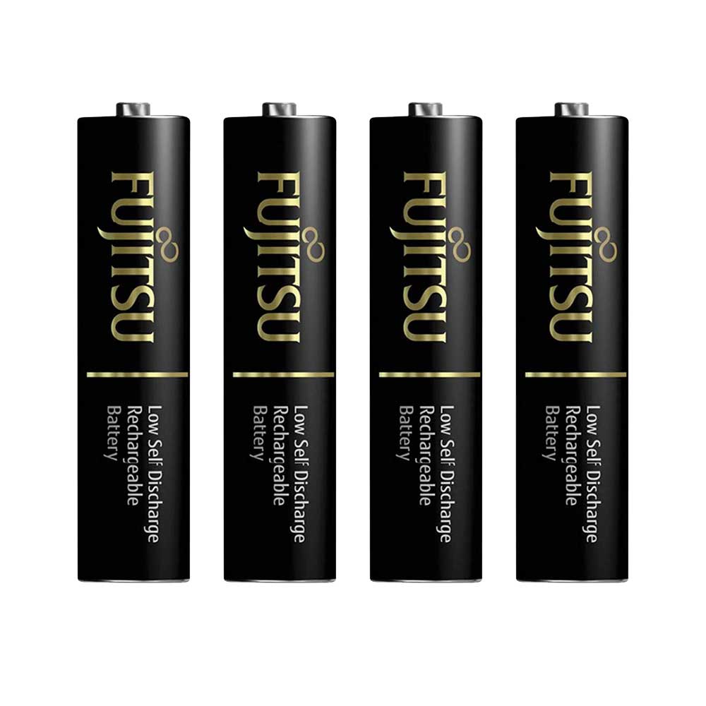 Fujitsu HR-4UTHC 4B 1.2V 900mAh Ready-to-use NiMH Low Self-Discharge Rechargeable HR4UTHC AAA Battery Pack of 4