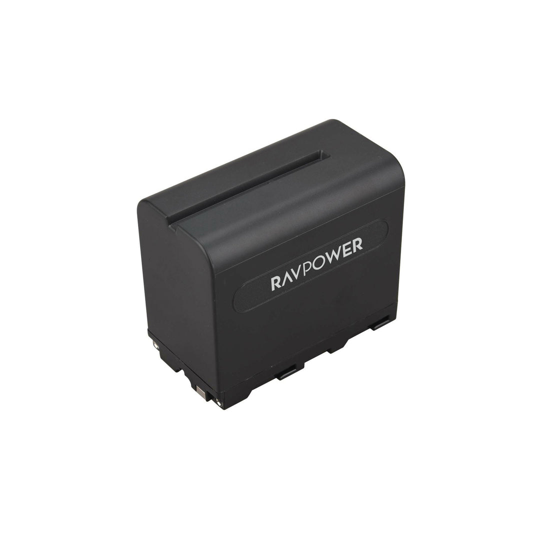 RAVPower NP-F970 Battery Charger and Rechargeable 7800mAh Li-Ion Battery for Selected Sony, Panasonic and JVC Video Camera Recorders