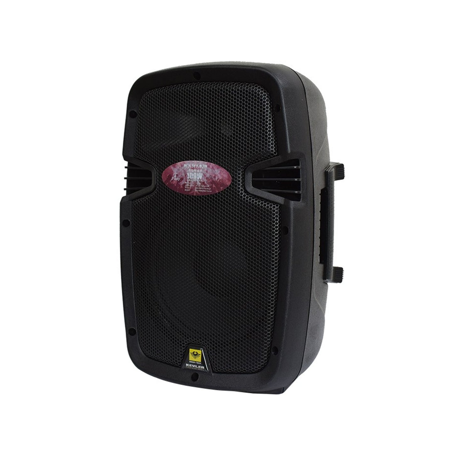 KEVLER EON-8A 8" 200W 2-way Full Range Active Loud Speaker (Pair) with LCD Display and Class D Amplifier, Built-In USB Port / FM / Bluetooth Function, RCA Input and 3 Mic Line I/O