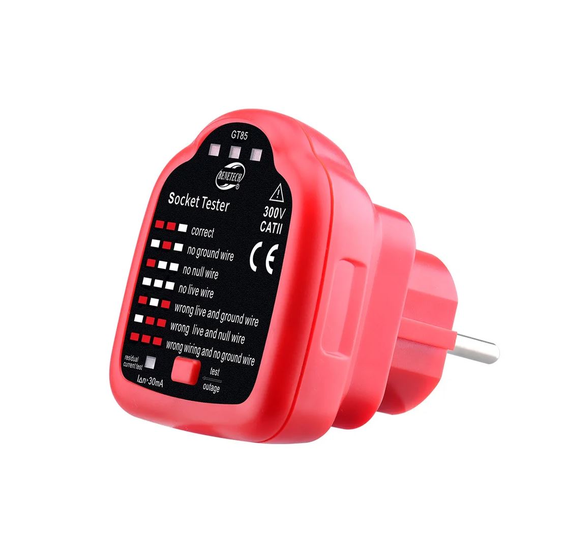 Benetech GT85 Socket Tester for Safety, Inspection, Electrician Installation and Maintenance