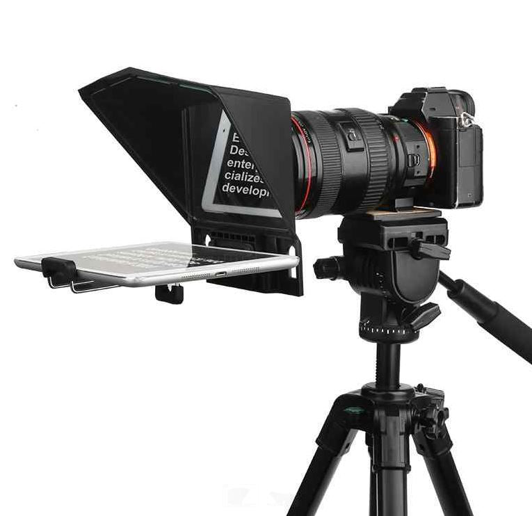 Desview / Bestview T2 8" Universal Teleprompter with Horizontal / Vertical Shooting, Bluetooth Remote Control and Mobile App Support for Smartphone, Tablet, DSLR Camera Portable for Youtube Interview Studio