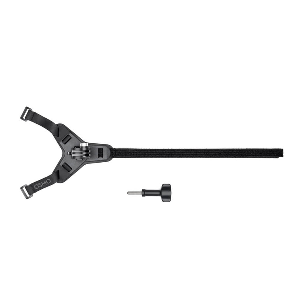 DJI Motorcycle Helmet Chin Mount Strap with Locking Screw for Action 2 and Osmo Action 3 Sports Camera