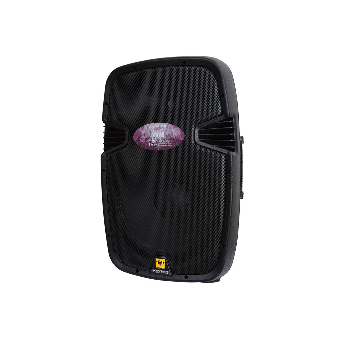 KEVLER EON-15 15" 800W 2-Way Bass Reflex Full Range Passive Loud Speaker (PAIR) with Multiple Handles, Bottom Pole Mount, Multi Angle Enclosure and Easy Daisy-Chain Loop Connections