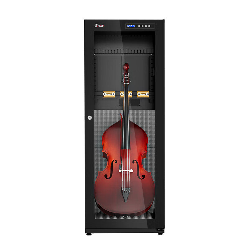 Eirmai 310L Guitar String Instrument Humidifier Cabinet Dry Box with Touchscreen LED Display, Adjustable Guitar Stand and Smart Power-Off Technology | MRD-350TY