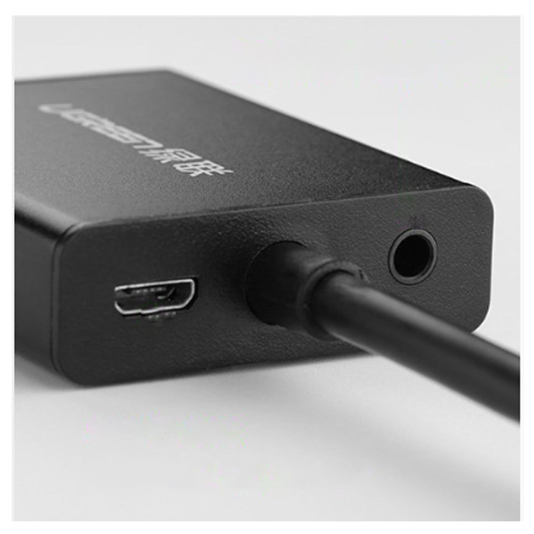 UGREEN 1080P 60Hz HDMI to VGA Adapter Converter with Audio and Micro USB Port for TV, PC, Laptops, Projectors | 40233