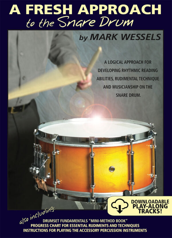 Vic Firth FASP Fresh Approach Starter Pack to Snare Drum Educational Learning Kit for Drumming Students and Beginners (Includes SB1 General Snare Drumsticks, 6" Practice Pad, Rudiments Poster, Instructional Book and CDs)