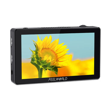 Feelworld LUT5 5.5" Touchscreen DSLR On-Camera Field Monitor with 4K HDMI In / Out, Ultra Bright with 3000Nits, 3D LUT, 368 PPI Pixel Density and 160 Degree Wide-Viewing Angle for Outdoor Videography