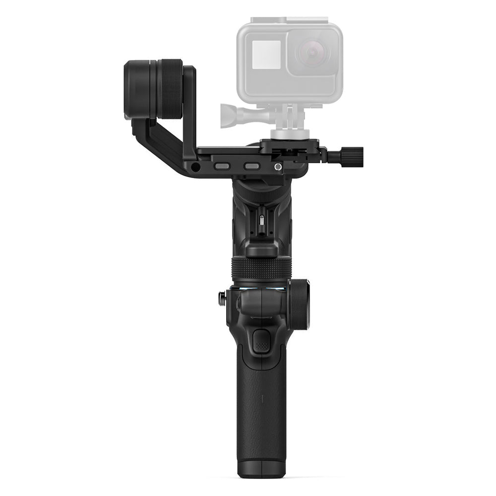 FeiyuTech SCORP Mini 3-Axis 4-in-1 Gimbal Stabilizer with 1.2 kg Payload, Underslung Handle and Multifunction Knob, 1.3" OLED Touchscreen Display, 9-Square Panorama, Motion Time-Lapse Function for Mirrorless, Action Cameras and Smartphone