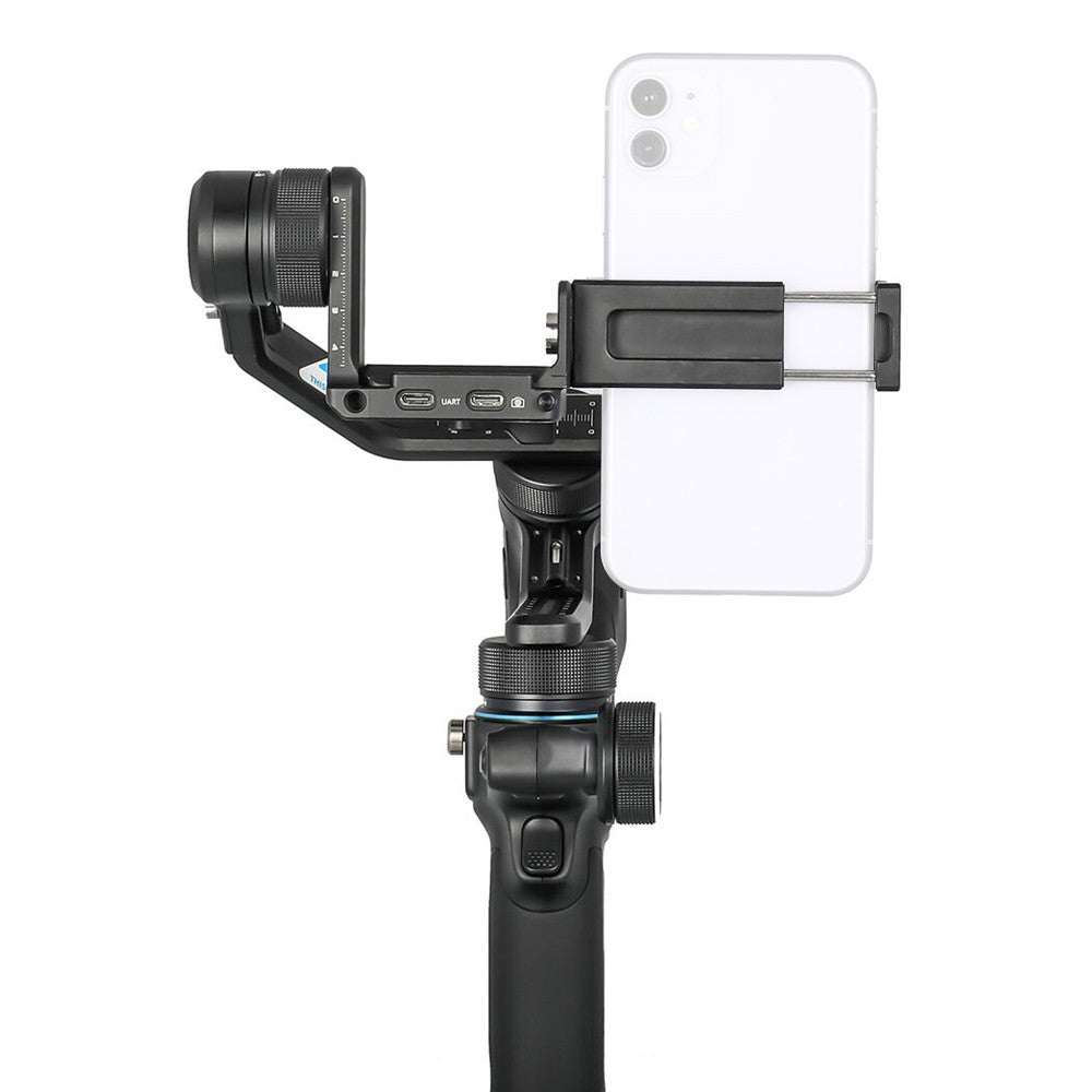 FeiyuTech SCORP Mini 3-Axis 4-in-1 Gimbal Stabilizer with 1.2 kg Payload, Underslung Handle and Multifunction Knob, 1.3" OLED Touchscreen Display, 9-Square Panorama, Motion Time-Lapse Function for Mirrorless, Action Cameras and Smartphone