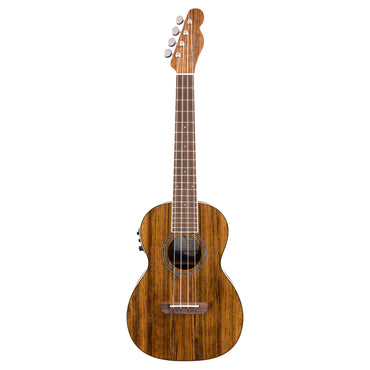 Fender Rincon Tenor Ukulele V2 Acoustic Electric 4 String Guitar with Built-in Tuner, Gig Bag, Natural Satin Finish