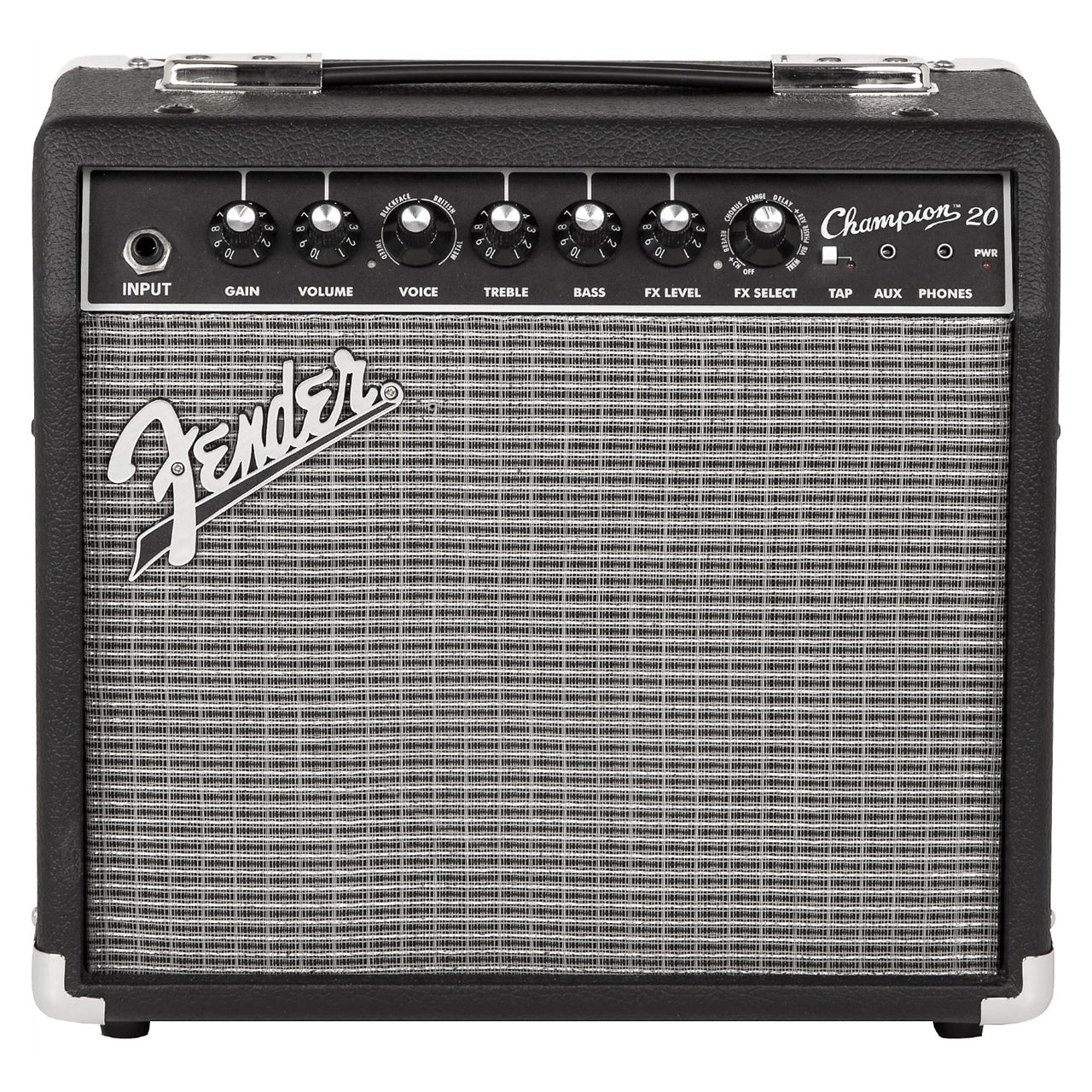 Fender Champion 20 20-Watt 1x8" Guitar Combo Amplifier with Onboard Effects, AUX In, Headphone Output for Electric Guitars
