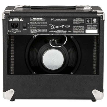 Fender Champion 20 20-Watt 1x8" Guitar Combo Amplifier with Onboard Effects, AUX In, Headphone Output for Electric Guitars