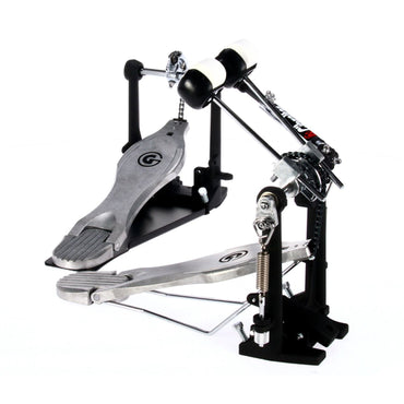 Gibraltar 5711DB Single Chain Drive Double Bass Drum Pedal with Adjustable Spring Tension, Dual Surface 90g Beaters