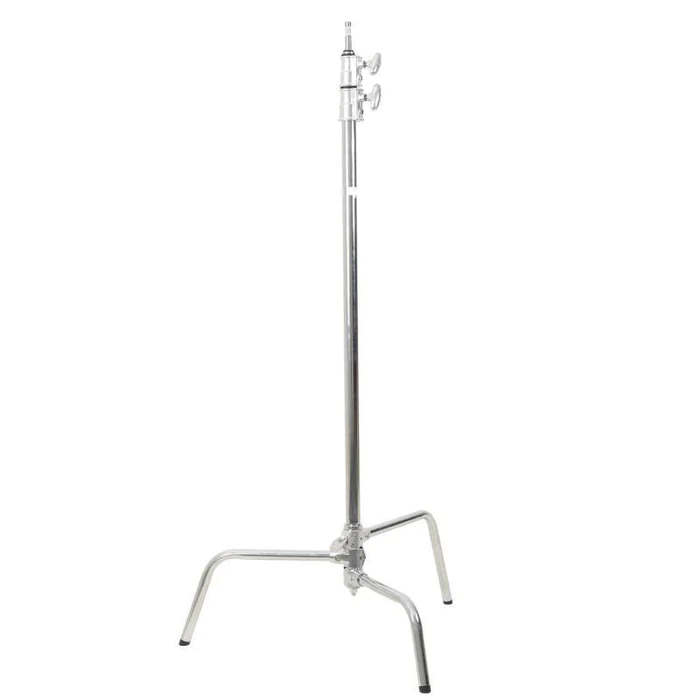 Godox 270CS Aluminum 270CM C-Stand with Boom Arm, Grip Head and Removable Turtle Base 10kg Max Payload for Studio Equipment (Silver)