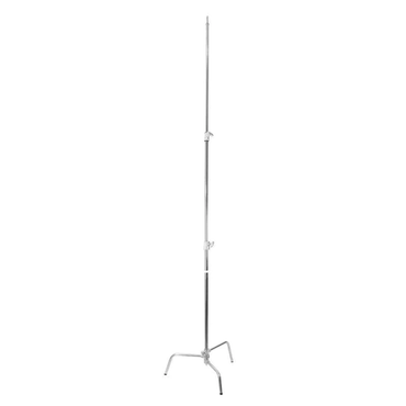 Godox 270CS Aluminum 270CM C-Stand with Boom Arm, Grip Head and Removable Turtle Base 10kg Max Payload for Studio Equipment (Silver)