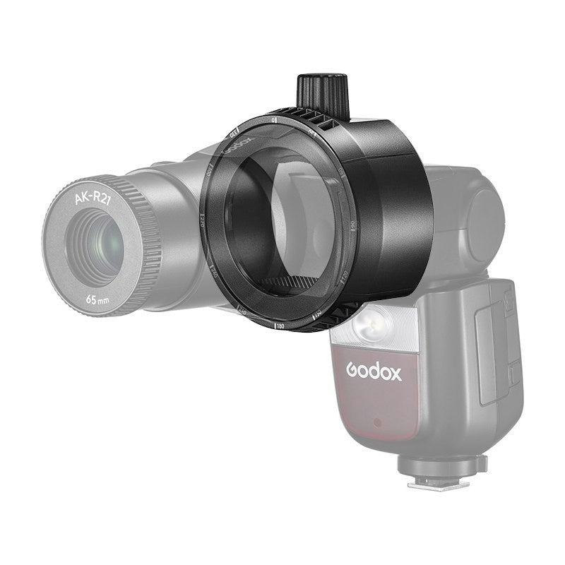 Godox AK-R25 Fresnel Head Bracket Flash Adapter Holder with 330 Degree Rotation for AK-R21 for Projection Attachment and Camera