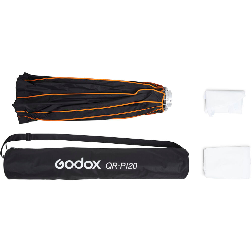 Godox QR-P120 120CM Deep Parabolic Quick Setup Bowens Mount Flash Speedlight Diffuser Reflector
