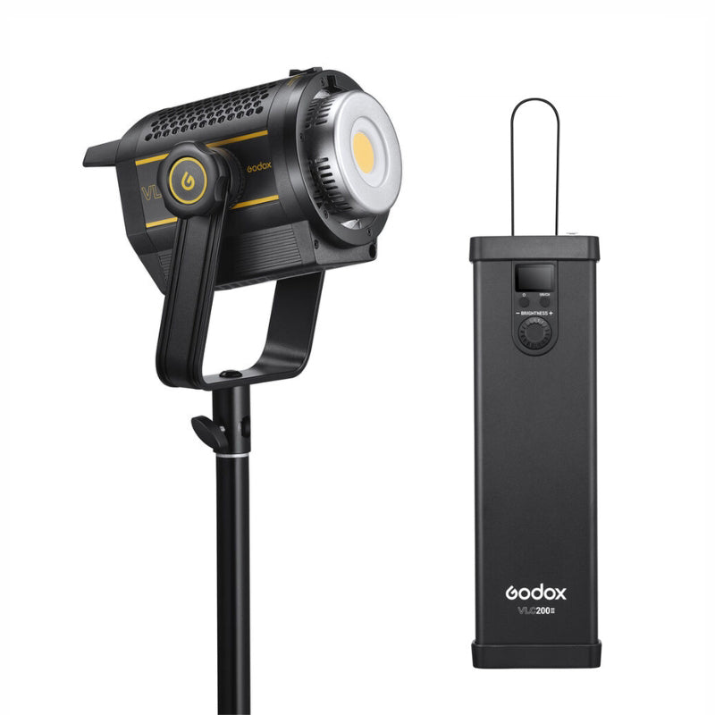 GODOX VL200II VL300II 200W / 300W Wireless LED Video Light with Godox Light App Support, 8 FX Effects, Ultra-Silent Cooling Fan & 360 Degree Rotatable Bracket for Photography & Studio Lighting (Version 2)