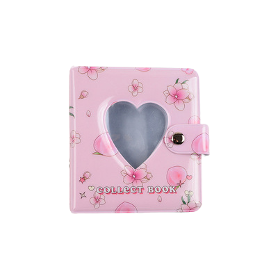 Pikxi Cute & Colorful Photo Album 26 Pockets 2.5 x 3.5 Inches 51 Picture Holder Book with Snap Fastener Lock (Cow Milk, Cherry, Lemon, Peach)