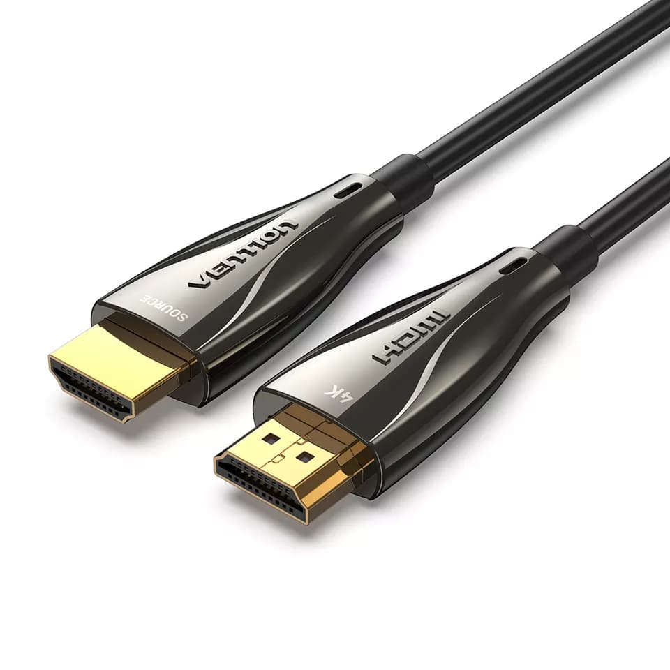 Cordon HDMI 2.0 - Micro HDMI Type D- 4K 60 Hz - Fibre Optique - noir - 50 m  - Trademos
