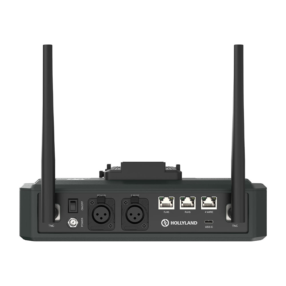 Hollyland Solidcom C1-HUB8S 1.9GHz 9-Person Full Duplex Wireless DECT 6.0 Intercom System with 1 Master / 8 Remote Headsets, Main HUB Base, 350M Max Transmission Range, Batteries and Charger for Professional Filmmaking