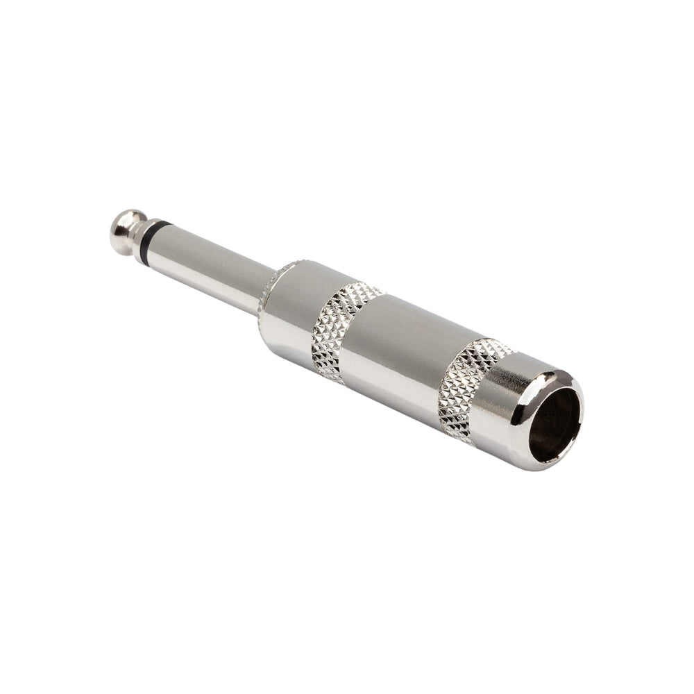 Hosa PLG-025 PLG-025S 1/4-Inch TS/TRS Audio Mono Stereo Phone Plug Male Mount Connector for Instrument Cable and Speaker Wire