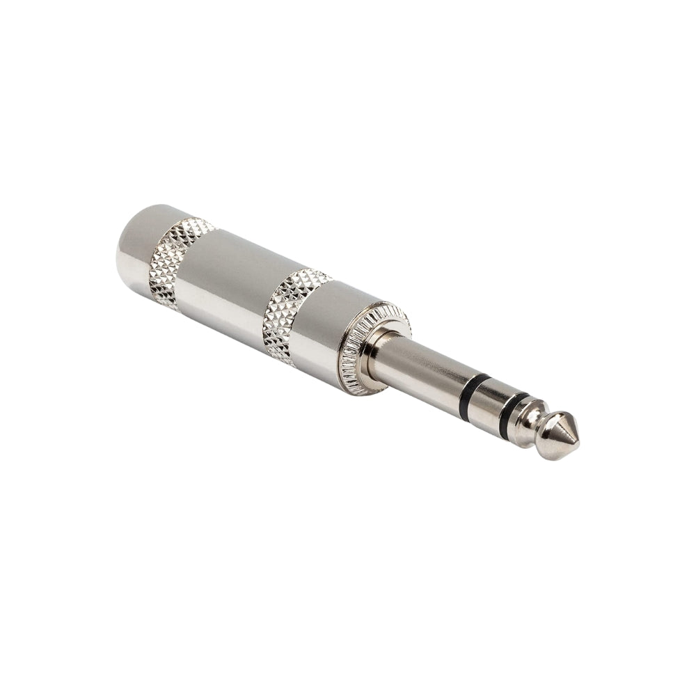 Hosa PLG-025 PLG-025S 1/4-Inch TS/TRS Audio Mono Stereo Phone Plug Male Mount Connector for Instrument Cable and Speaker Wire