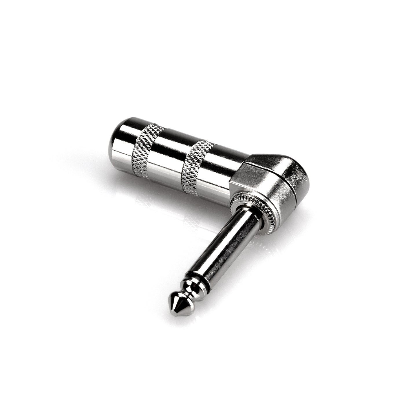 Hosa 1/4-Inch Stereo Right Angle TS/TRS Audio Cable Mount Connector for Instrument Cable and Speaker Wire