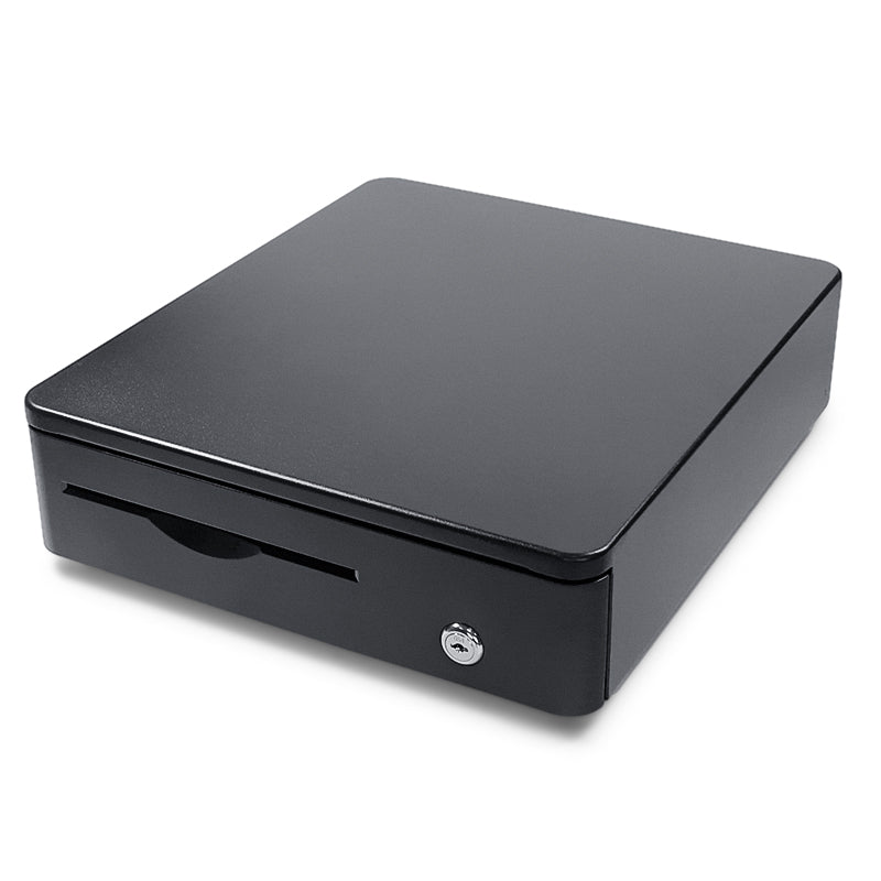 LogicOwl OJ-335B Full Metal Cash Register Drawer Box for POS | 4 Bill & 5 Coin Tray + Detachable Coin tray with 2 Keys