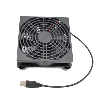 Argox 5V External Dual Router Cooling Fan 1500-3000rpm Low-Noise Base Ventilation Cooler for PC, Modem, Repeater, Extender, TV Box