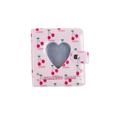 Pikxi Cute & Colorful Photo Album 26 Pockets 2.5 x 3.5 Inches 51 Picture Holder Book with Snap Fastener Lock (Cow Milk, Cherry, Lemon, Peach)