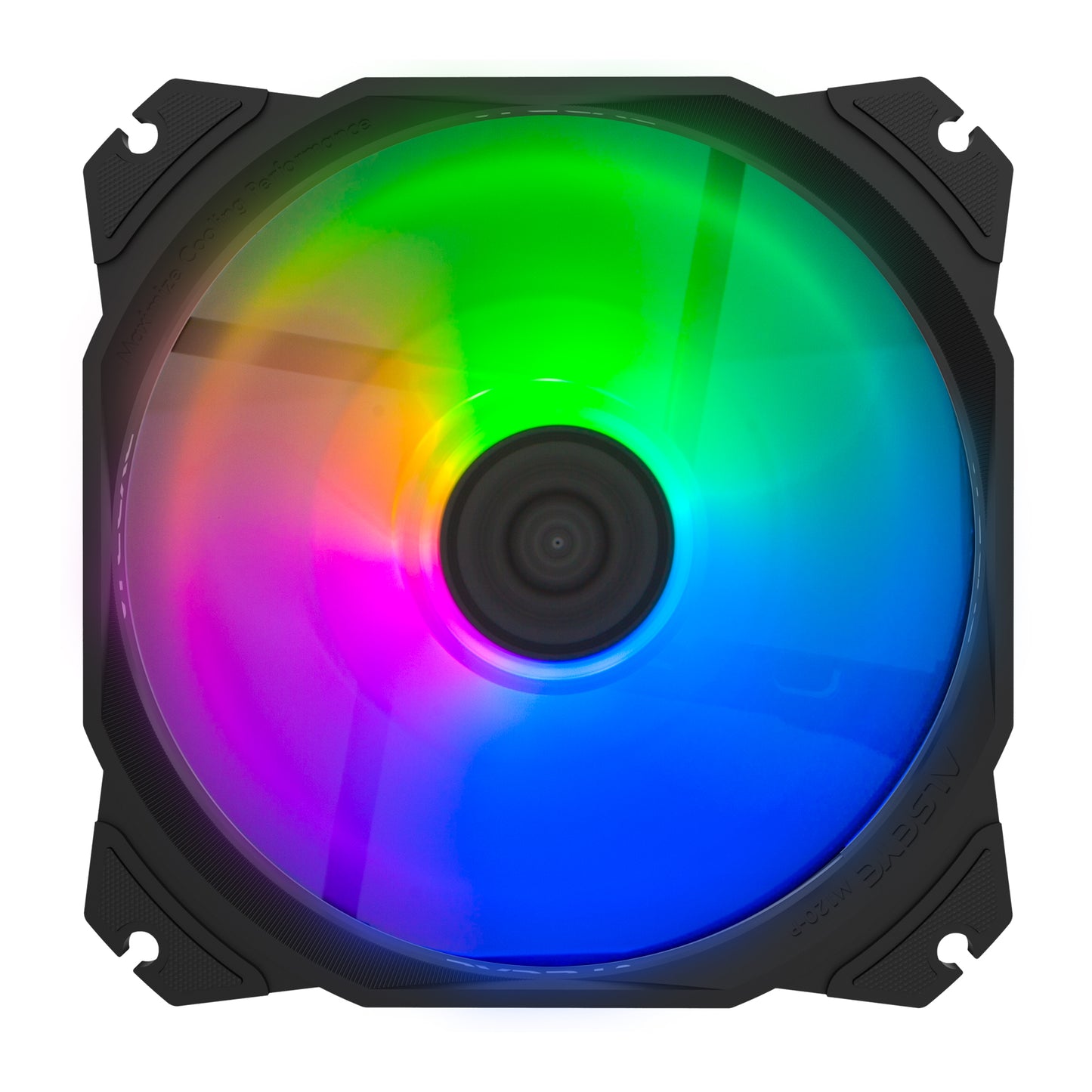 Alseye MAX 120-PB 120PB RGB Case Fan with 2510-3pin and Molex 4-pin Connector RGB Computer Cooling Fan