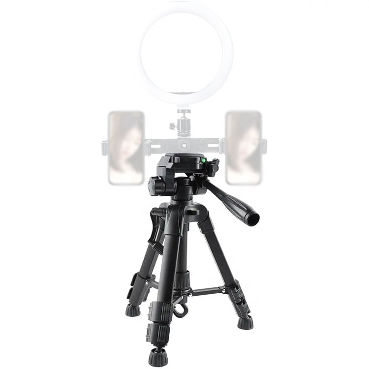 Jeifn by Zomei T-60 Extendable Tripod with QR Plate and Phone Clip, 3kg Max Payload and 60CM Max Height for Indoor and Travel Photography