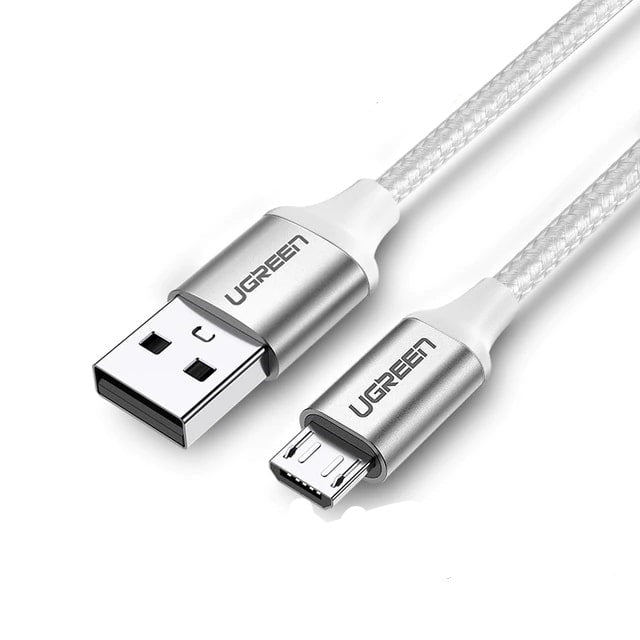 UGREEN USB 2.0 A Male to Micro USB Male Data Charging Cable 2.4A 480Mbps for Mobile Phones and Other Compatible Devices (2M) (Black)