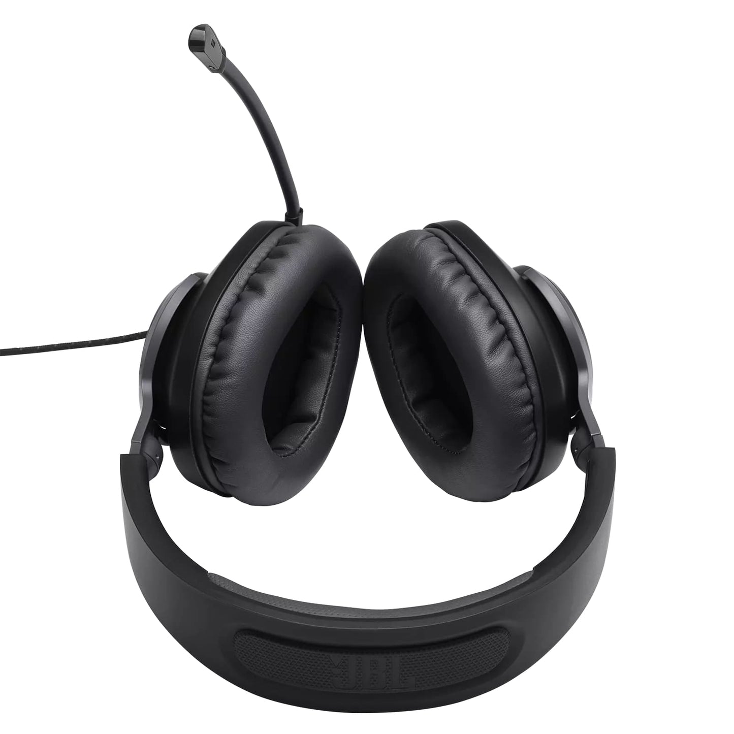 JBL Quantum 100 Over-Ear Wired Gaming Headset with Detachable Microphone, Windows Sonic Spatial Sound Support, and Memory Foam Padded Earpads for PC, Mobile, and Consoles (Black)