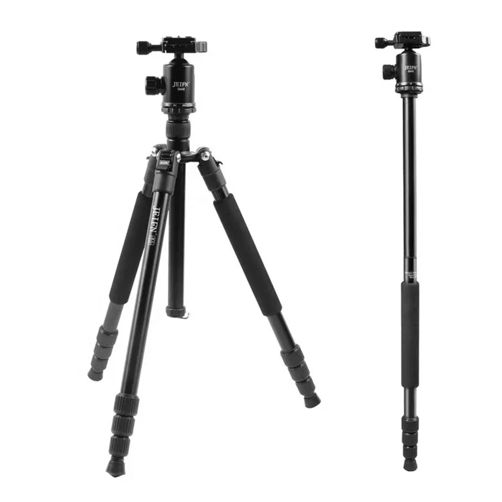 Jeifn by Zomei Professional 3-Section Camera Travel Tripod and Detachable Monopod with 360 Degree Ball Head, 8Kg Load Capacity for Photography | Q668