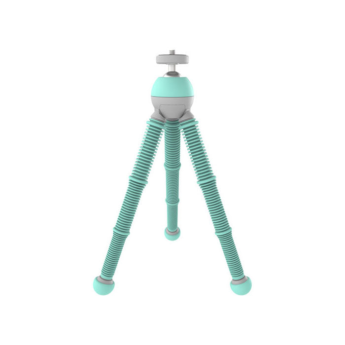 JOBY PodZilla Flexible Tripod Kit GripTight with 360 Degree Ballhead for Vlogging Smartphones and Compact Mirrorless Cameras (Gray, Teal Blue, Yellow) | 1732, 1759, 1770
