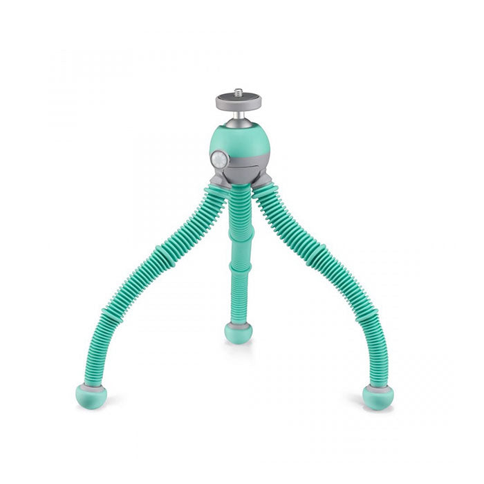JOBY PodZilla Flexible Tripod Kit GripTight with 360 Degree Ballhead for Vlogging Smartphones and Compact Mirrorless Cameras (Gray, Teal Blue, Yellow) | 1732, 1759, 1770