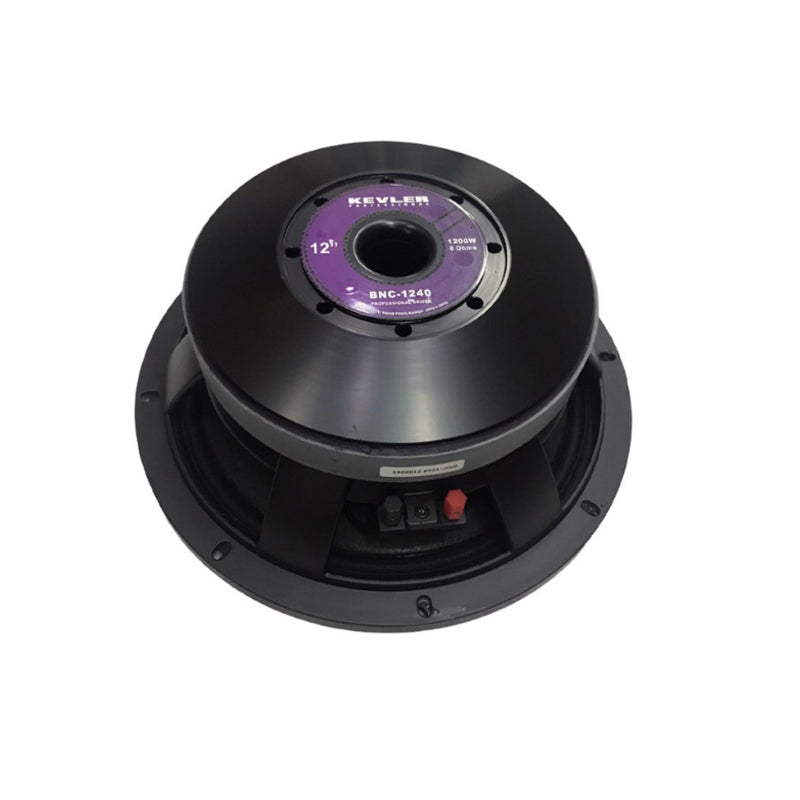 KEVLER BNC-1240 12" Diameter 120W Professional Driver Subwoofer Speaker with 4" Voice Coil and Aluminum Case Body for Audio Equipment