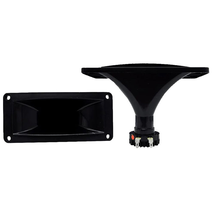 KEVLER NT-38 200W Phenolic Dome Neodymium Compression Driver with 3" x 8" Horn, 25mm Voice Coil, 8 Ohms Impedance and 1" Exit Throat for Speakers
