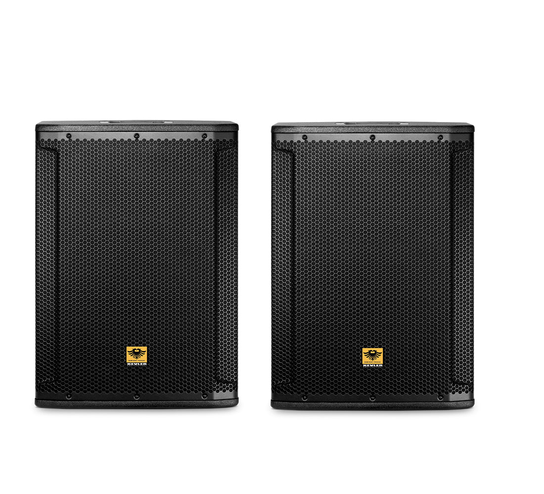 KEVLER SRX-812 12" 1000W 2-Way Bass Reflex Full Range Passive Loud Speaker (PAIR) with 2 SpeakOn Terminals, Multiple Handles, Multi-Angle Enclosure and Bottom Pole Mount