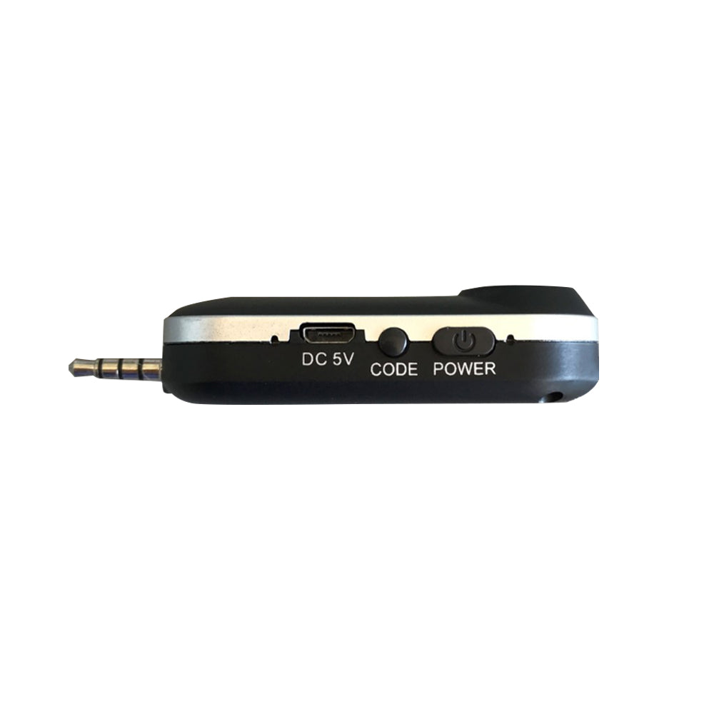 KEVLER UHM-100 UHF Wireless 400mAh Rechargeable Headset Lapel Instrument Microphone with Receiver, 50Hz-15KHz Frequency Response and 20 Selectable Frequency