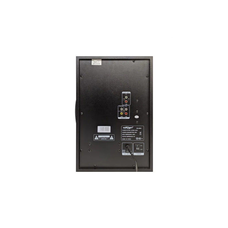 Konzert KX-400+ 4000W 3.1 Channel Active Multimedia Speaker System with Bluetooth, USB/SD Slot, Aux-In and FM Radio